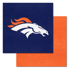 Denver Broncos Team Carpet Tiles - 45 Sq Ft.