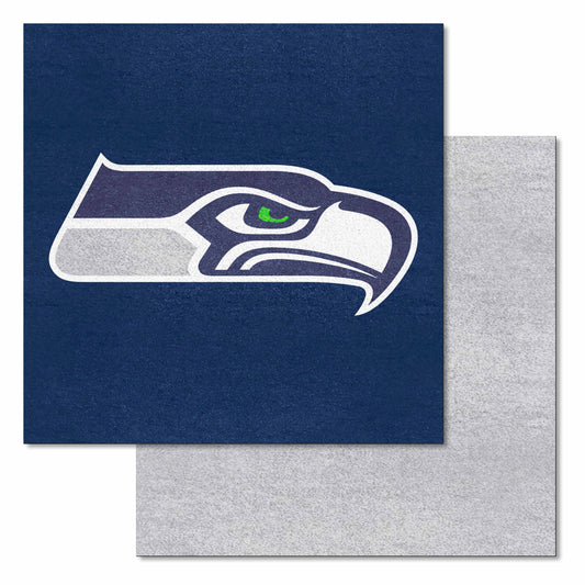 Seattle Seahawks Team Carpet Tiles - 45 Sq Ft.