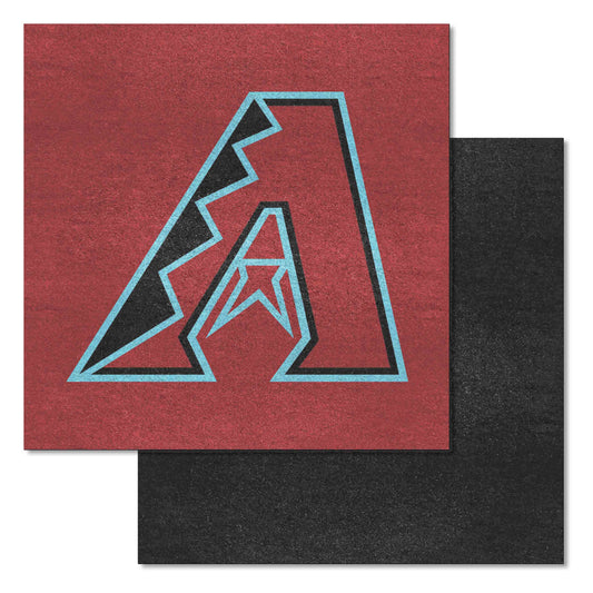 Arizona Diamondbacks Red & Black Team Carpet Tiles - 45 Sq Ft.