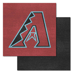 Arizona Diamondbacks Red & Black Team Carpet Tiles - 45 Sq Ft.