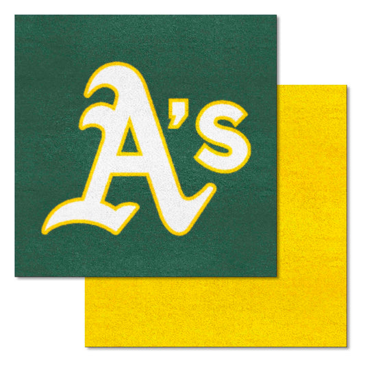 Oakland Athletics Team Carpet Tiles - 45 Sq Ft. - Oakland Athletics