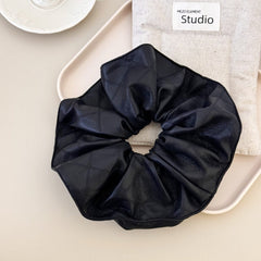 3-Piece PU Leather Elastic Hair Scrunchy - Trendsi