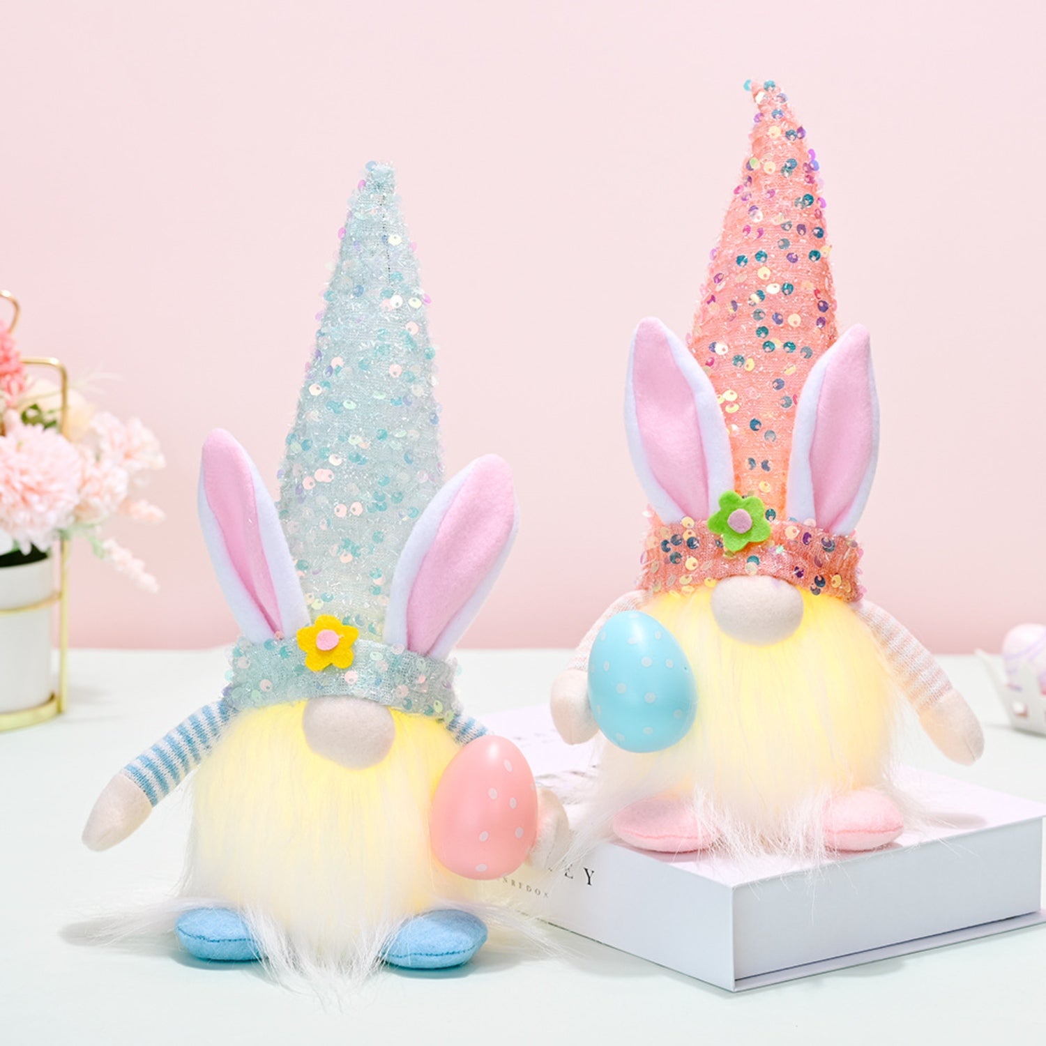 Easter Sequin Pointed Hat Faceless Gnome - Flyclothing LLC