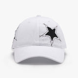 Adjustable Star Raw Hem Cap - Flyclothing LLC