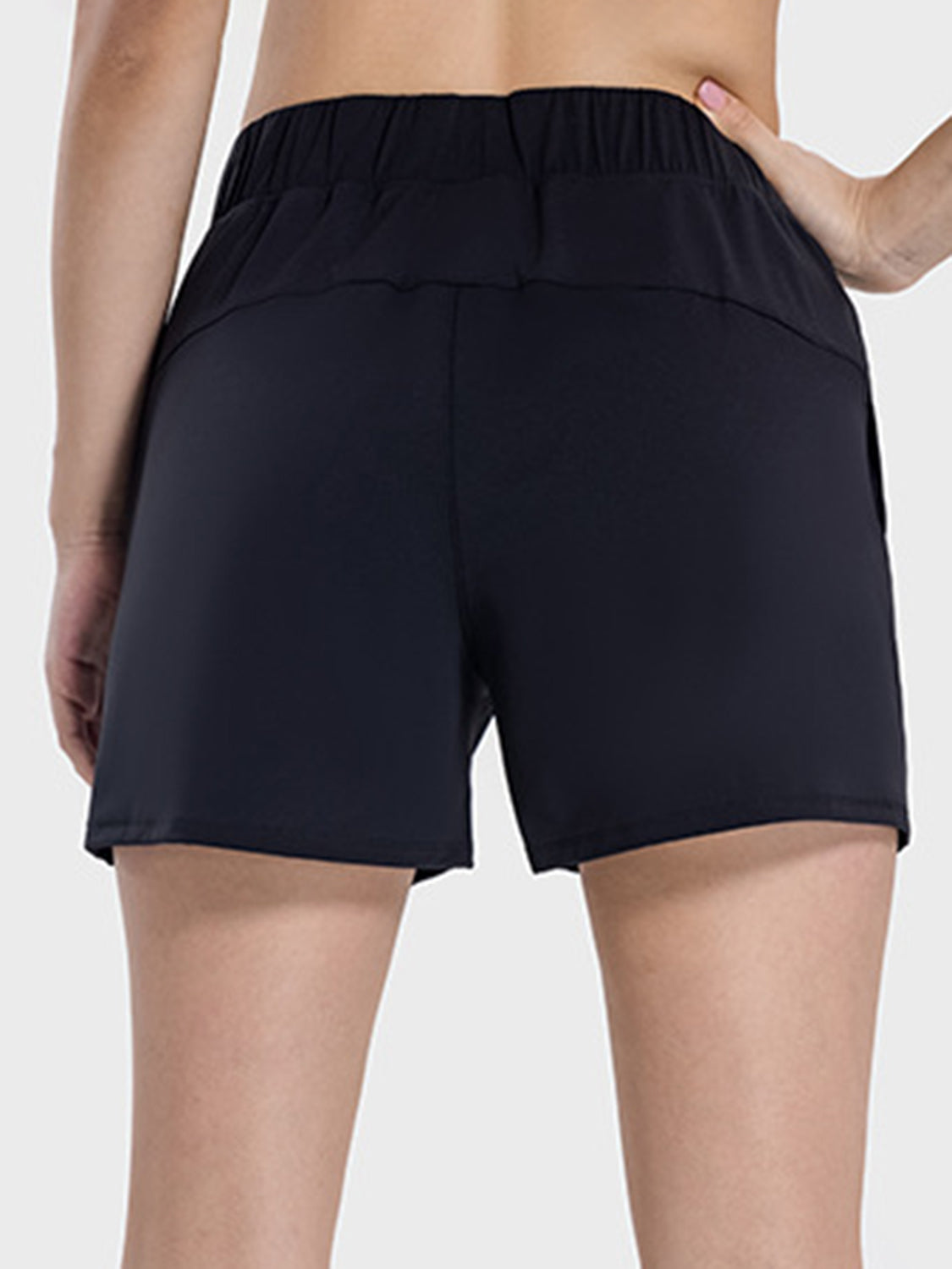 Elastic Waist Active Shorts Trendsi