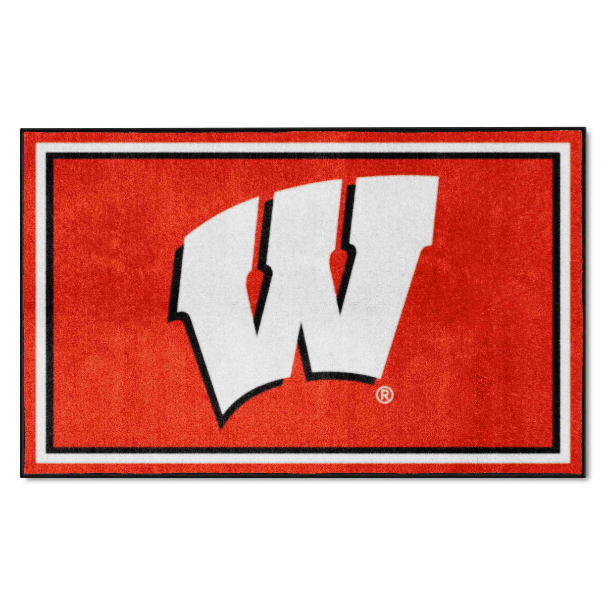 Wisconsin Badgers 4ft. x 6ft. Plush Area Rug