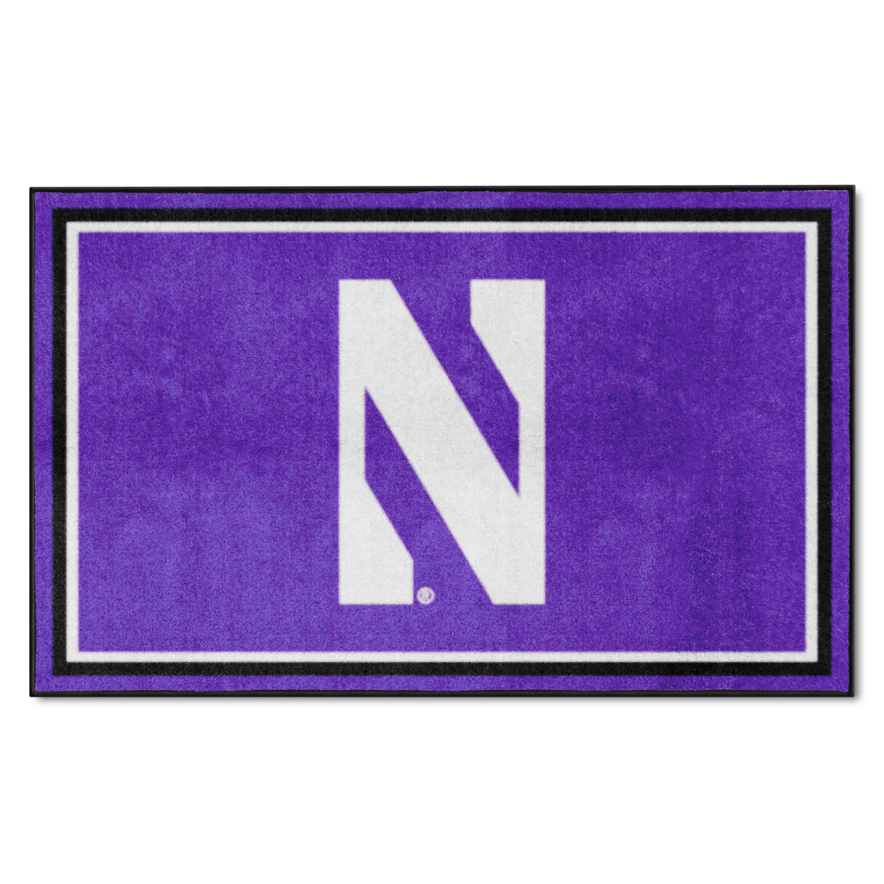 Northwestern Wildcats 4ft. x 6ft. Plush Area Rug