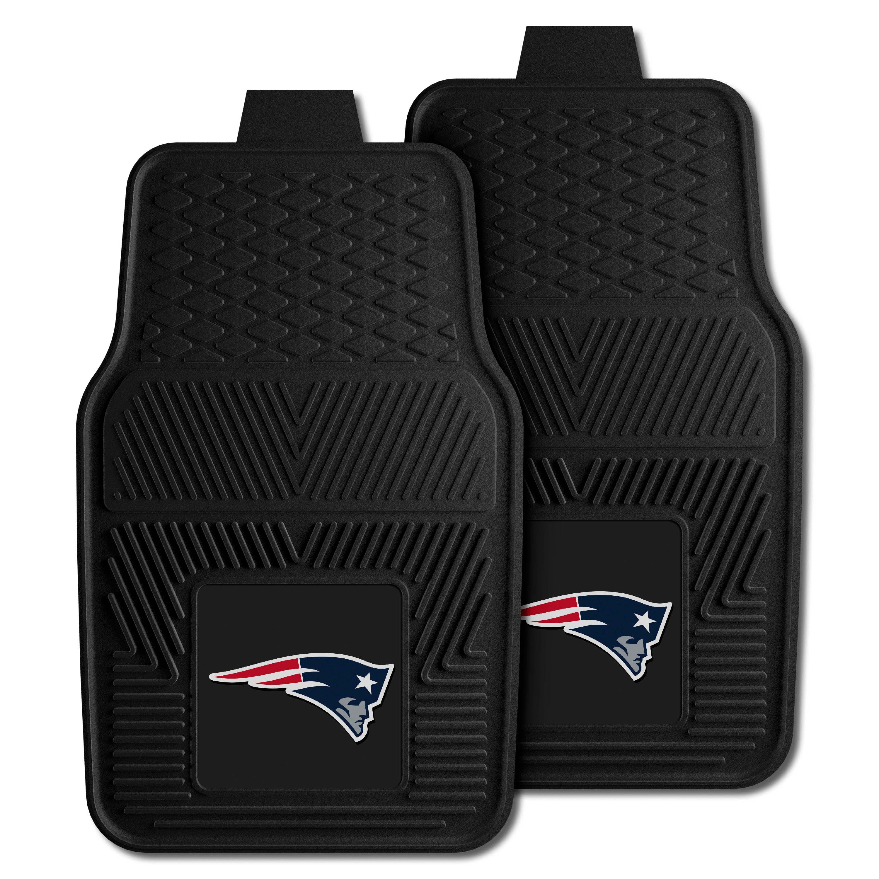 New England Patriots Heavy Duty Car Mat Set - 2 Pieces - New England Patriots