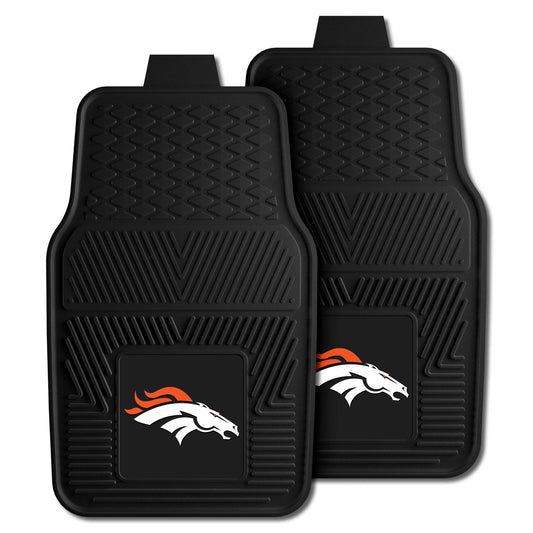 Denver Broncos Heavy Duty Car Mat Set - 2 Pieces