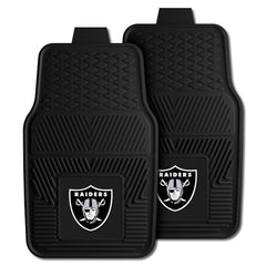 Las Vegas Raiders Heavy Duty Car Mat Set - 2 Pieces - Las Vegas Raiders