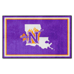 Northwestern State Demons 4ft. x 6ft. Plush Area Rug