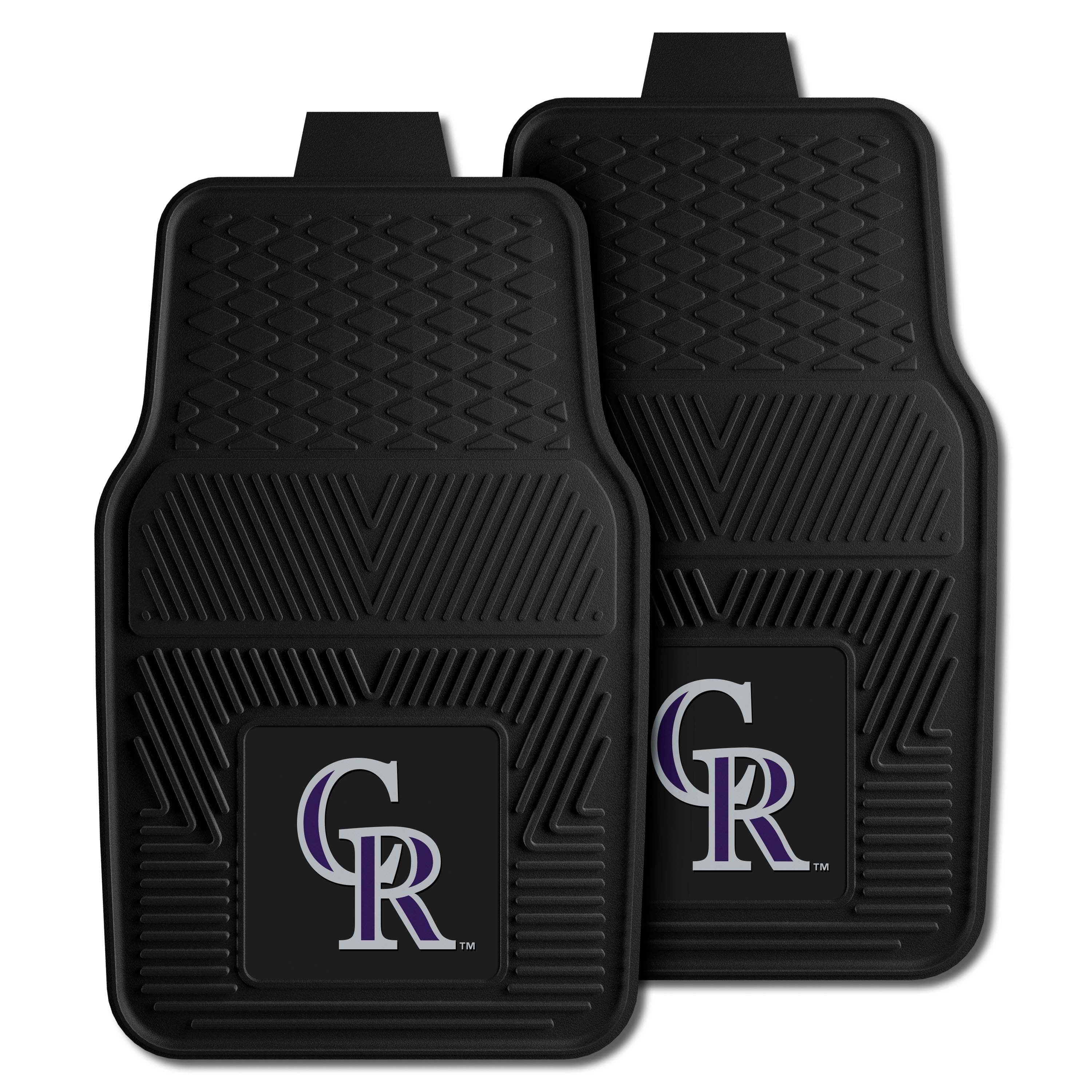 Colorado Rockies Heavy Duty Car Mat Set - 2 Pieces - Colorado Rockies