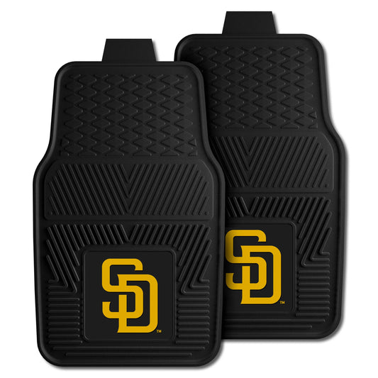 San Diego Padres Heavy Duty Car Mat Set - 2 Pieces