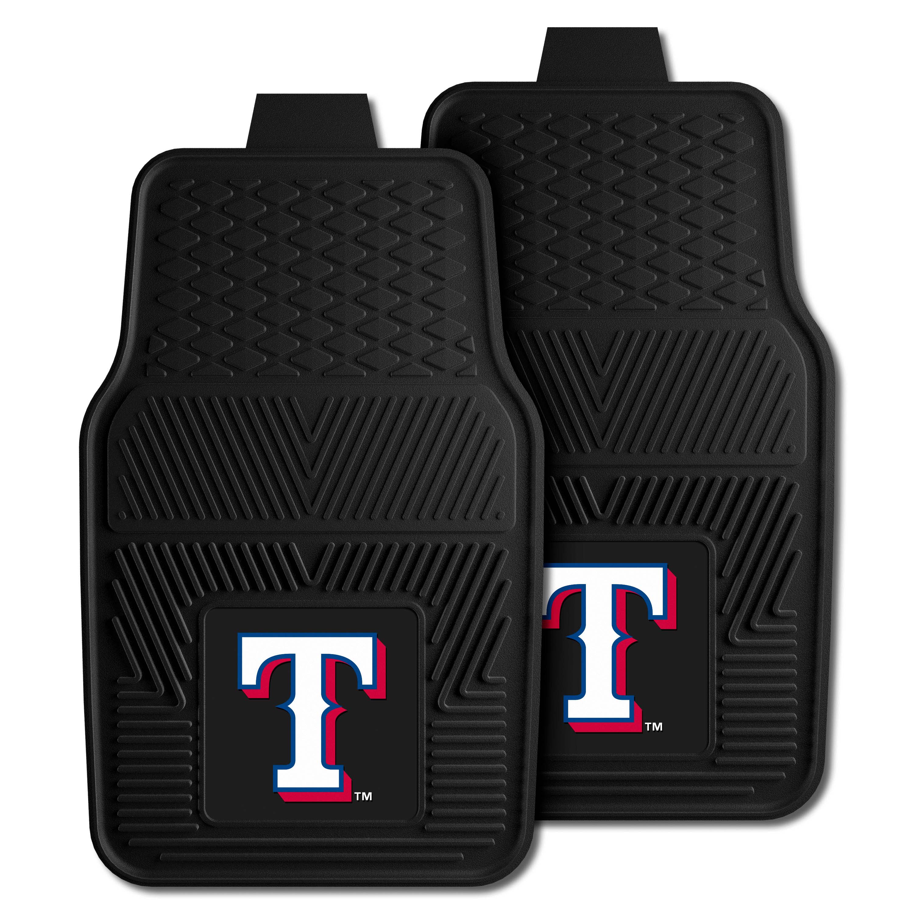 Texas Rangers Heavy Duty Car Mat Set - 2 Pieces