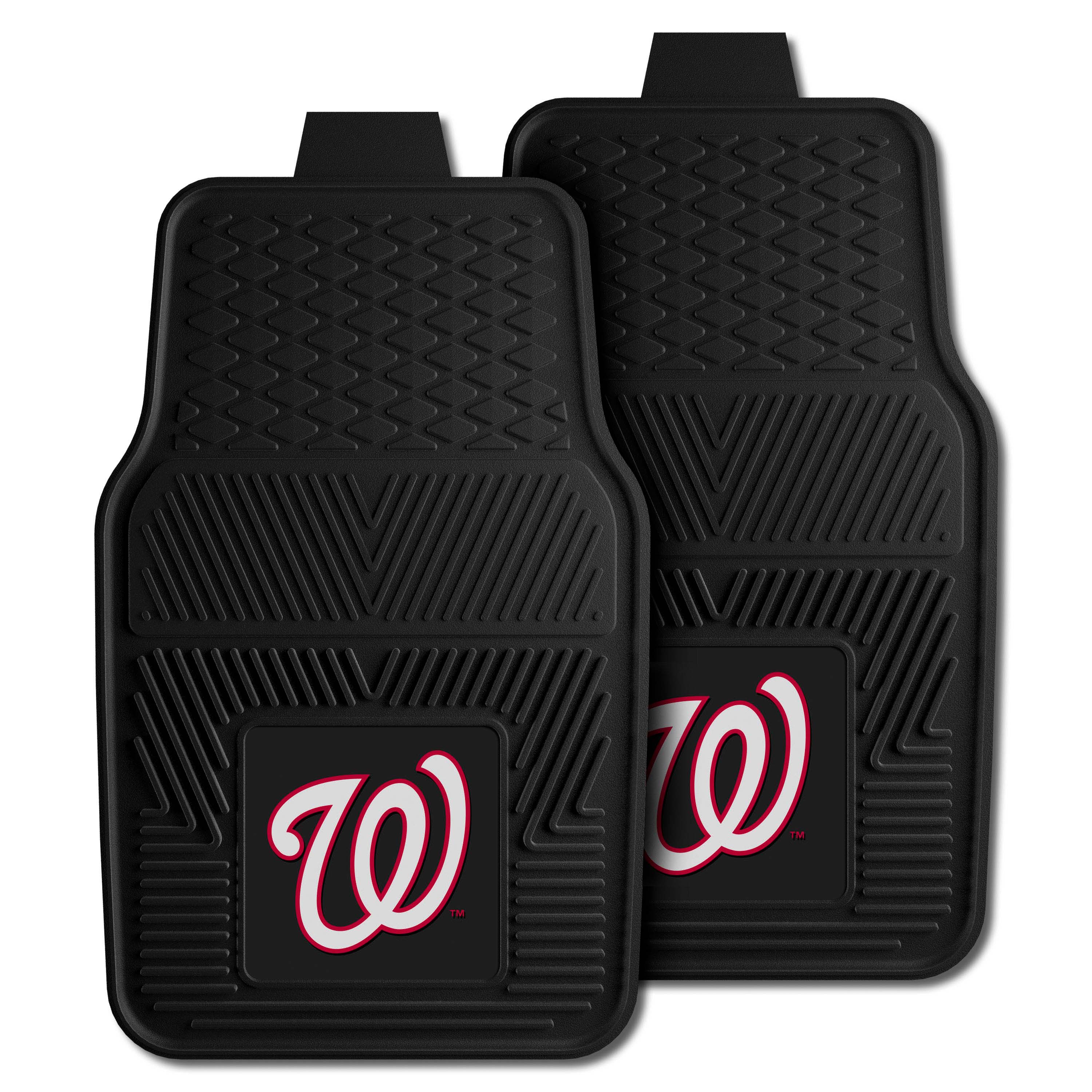 Washington Nationals Heavy Duty Car Mat Set - 2 Pieces