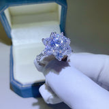 5 Carat Moissanite 925 Sterling Silver Ring - Flyclothing LLC