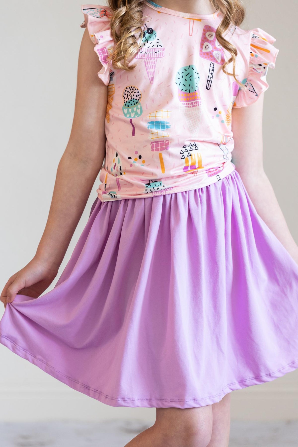 SALE Bright Lilac Twirl Skirt