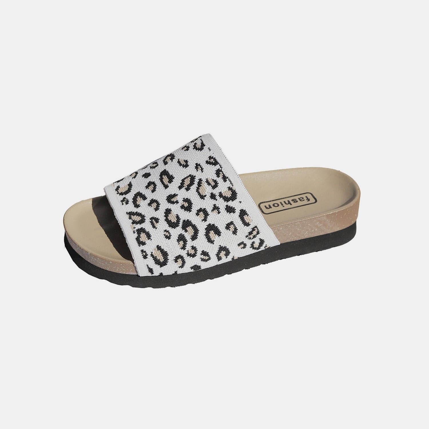 Leopard Open Toe Sandals - Trendsi