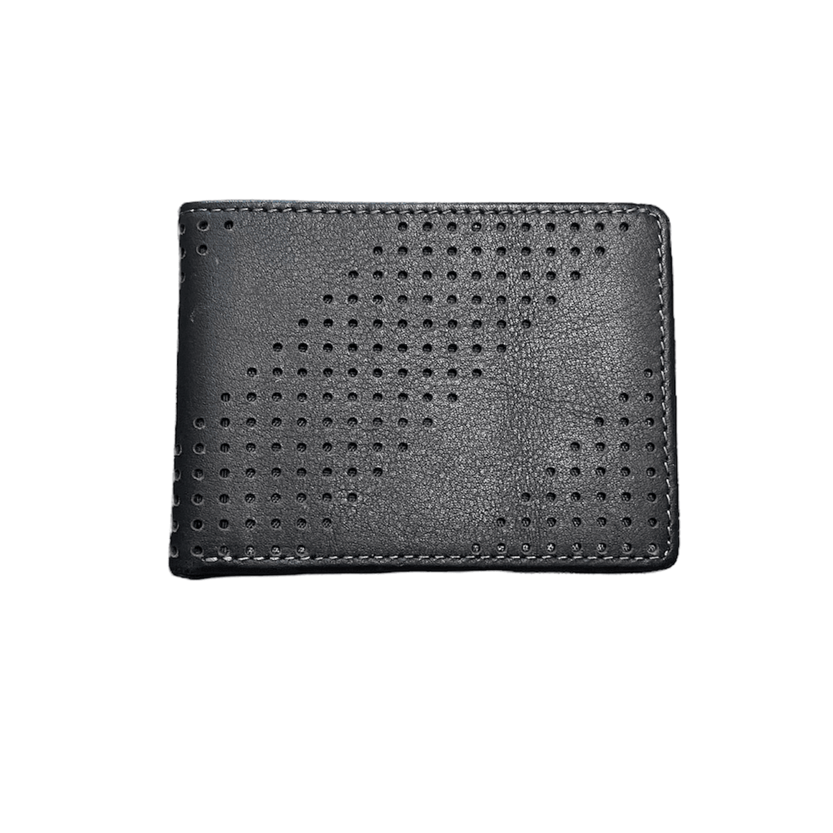 Gus Leather Diagonal Perforated Bifold Wallet - PX Clothing