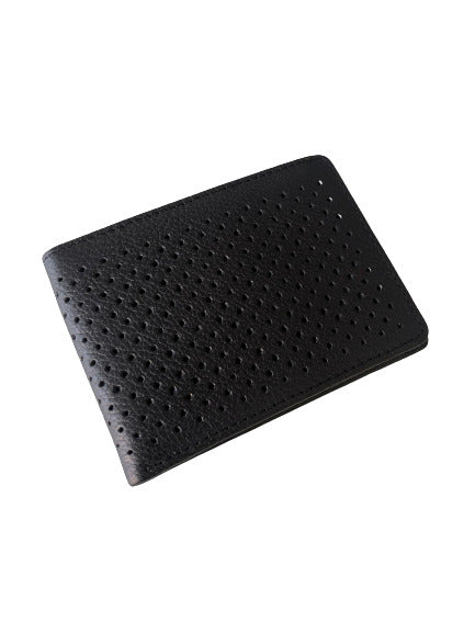 Kyle Leather Perforated Bifold Wallet - Flyclothing LLC