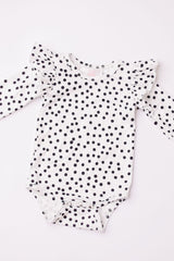 Scattered Dot L/S Flutter Bodysuit