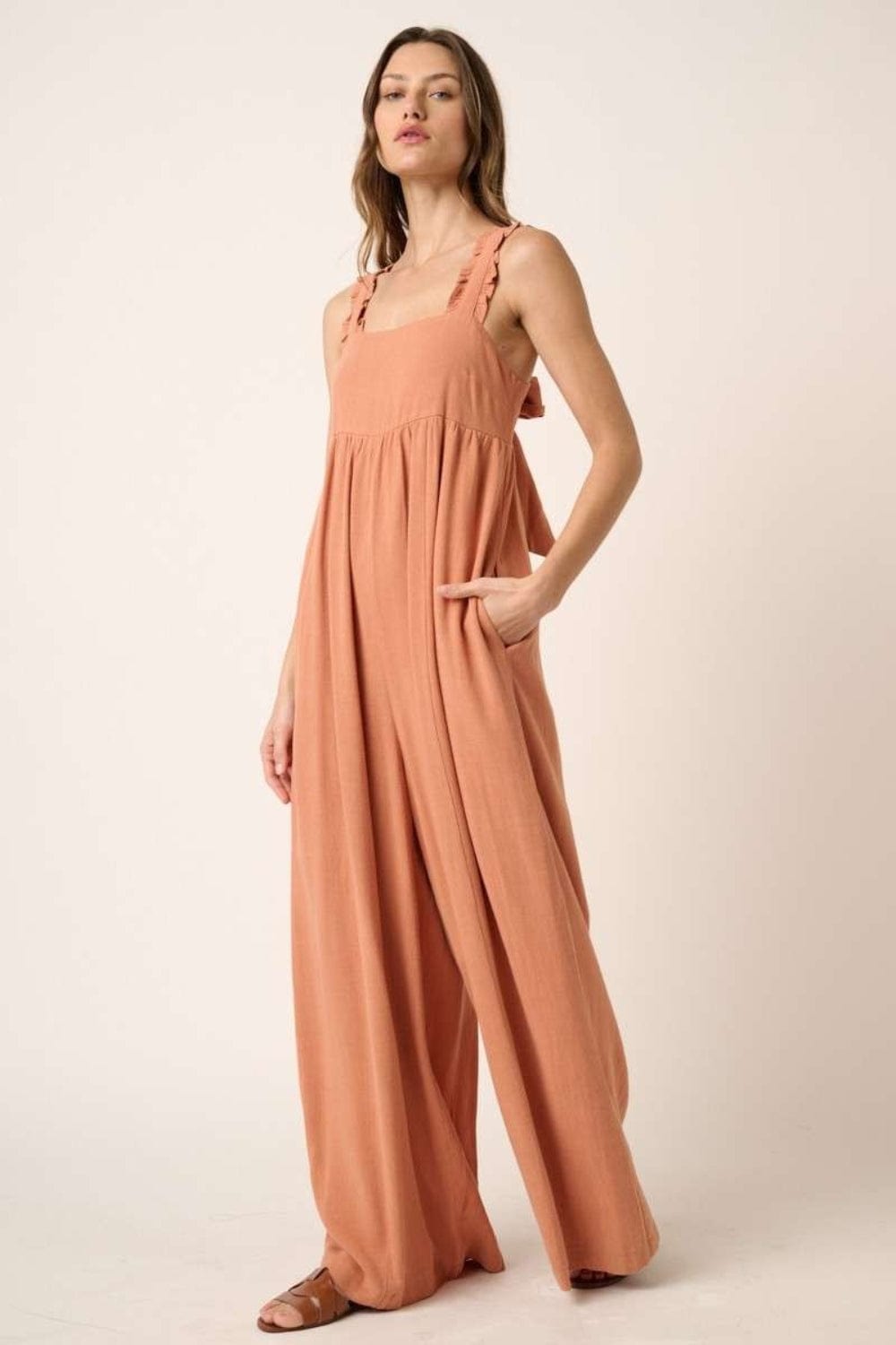 Mittoshop Sleeveless Wide Leg Jumpsuit Trendsi