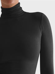 Turtleneck Long Sleeve T-Shirt