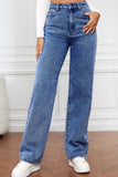 High Waist Straight Jeans - Flyclothing LLC