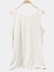 Scoop Neck Wide Strap Tank Trendsi