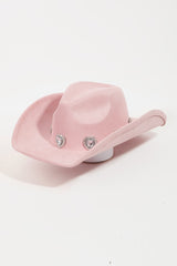 Fame Rhinestone Pave Heart Cowboy Hat Trendsi