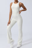 Crisscross Wide Strap Sleeveless Jumpsuit - Flyclothing LLC