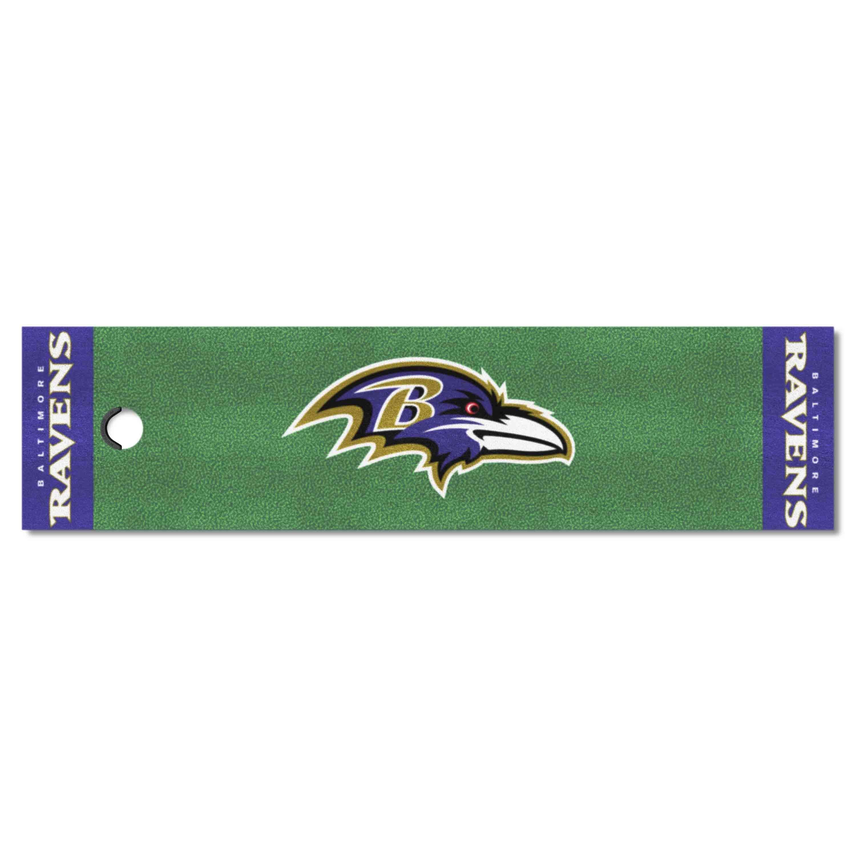 Baltimore Ravens Putting Green Mat - 1.5ft. x 6ft. - Baltimore Ravens