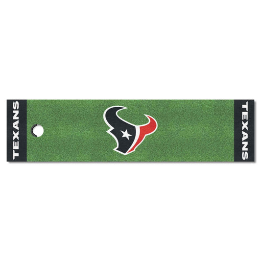 Houston Texans Putting Green Mat - 1.5ft. x 6ft. - Houston Texans