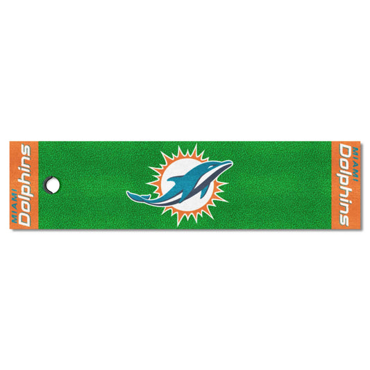 Miami Dolphins Putting Green Mat - 1.5ft. x 6ft.