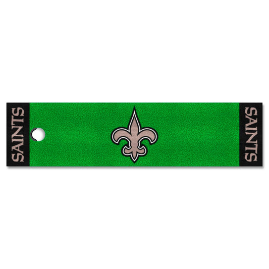 New Orleans Saints Putting Green Mat - 1.5ft. x 6ft. - New Orleans Saints