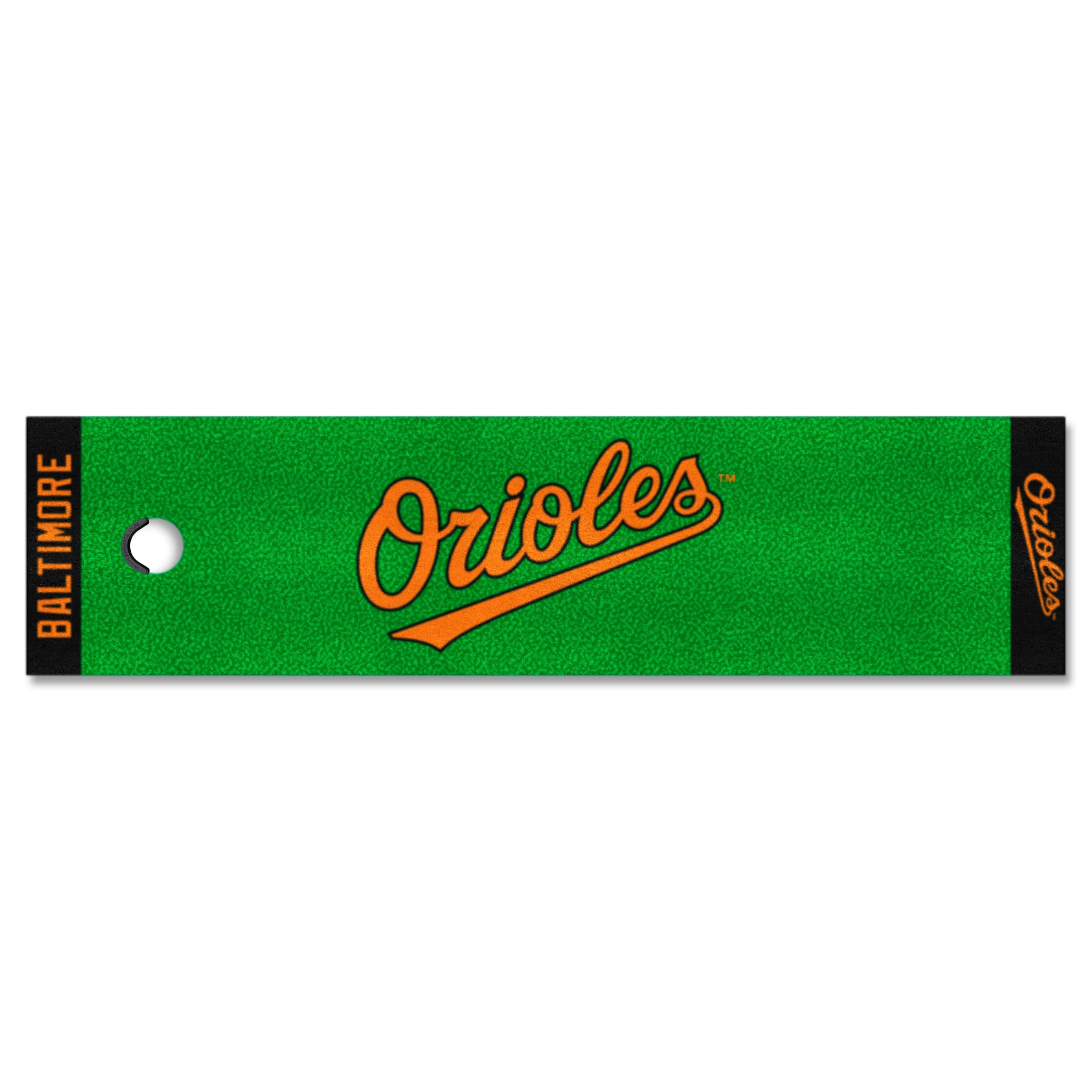 Baltimore Orioles Putting Green Mat - 1.5ft. x 6ft. "Orioles" Logo - Baltimore Orioles