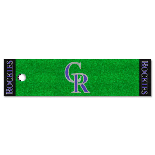 Colorado Rockies Putting Green Mat - 1.5ft. x 6ft. - Colorado Rockies