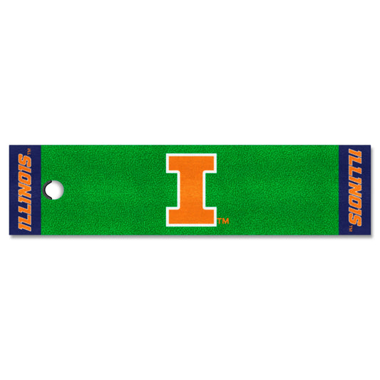 Illinois Illini Putting Green Mat - 1.5ft. x 6ft.