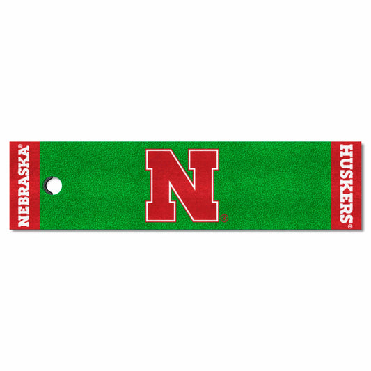 Nebraska Cornhuskers Putting Green Mat - 1.5ft. x 6ft. - Nebraska