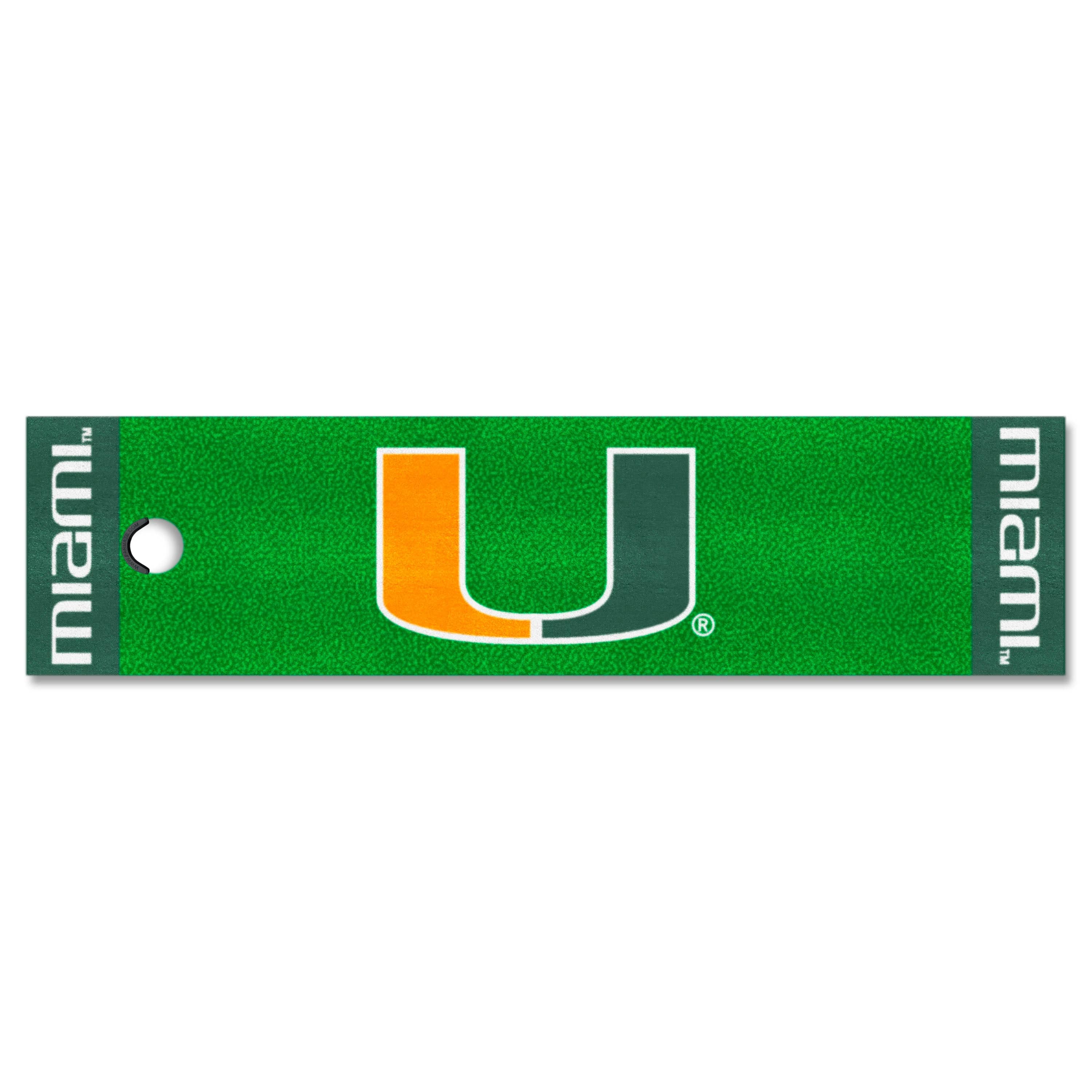 Miami Hurricanes Putting Green Mat - 1.5ft. x 6ft.