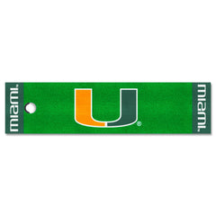 Miami Hurricanes Putting Green Mat - 1.5ft. x 6ft.