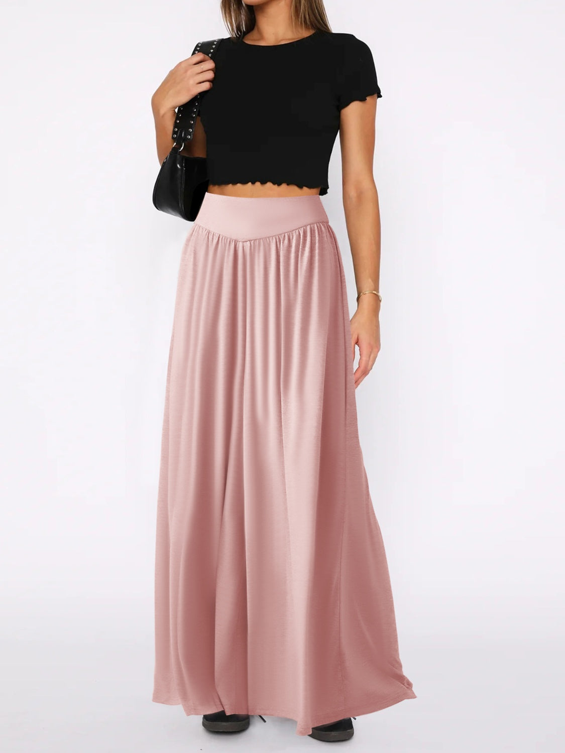 High Waist Wide Leg Pants Trendsi