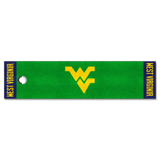 West Virginia Mountaineers Putting Green Mat - 1.5ft. x 6ft.