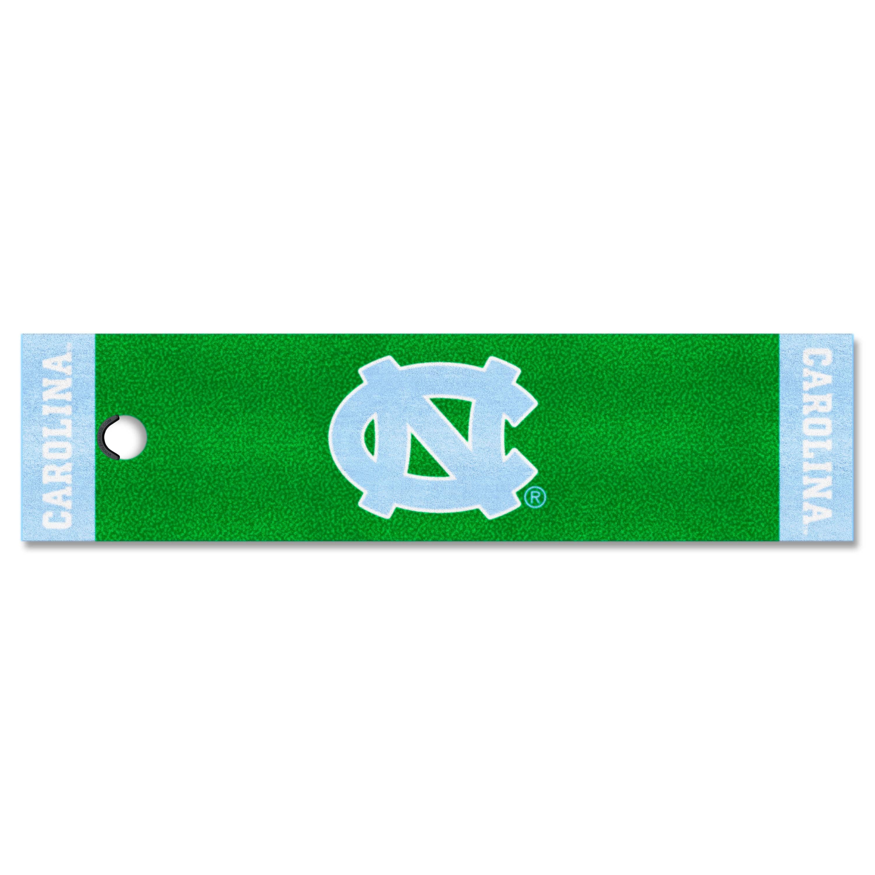 North Carolina Tar Heels Putting Green Mat - 1.5ft. x 6ft. - North Carolina