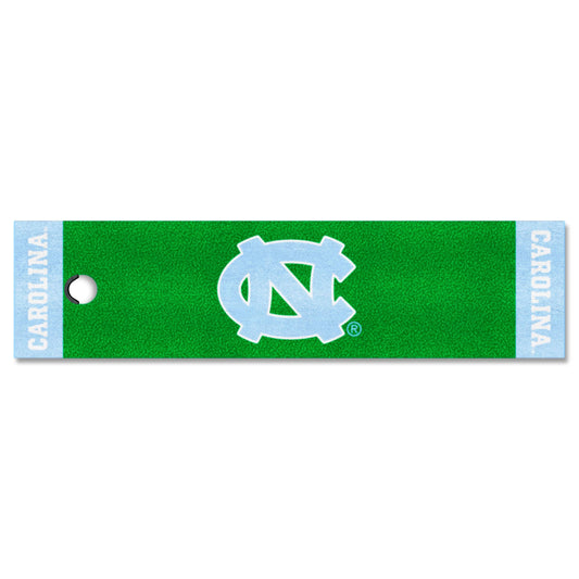 North Carolina Tar Heels Putting Green Mat - 1.5ft. x 6ft. - North Carolina