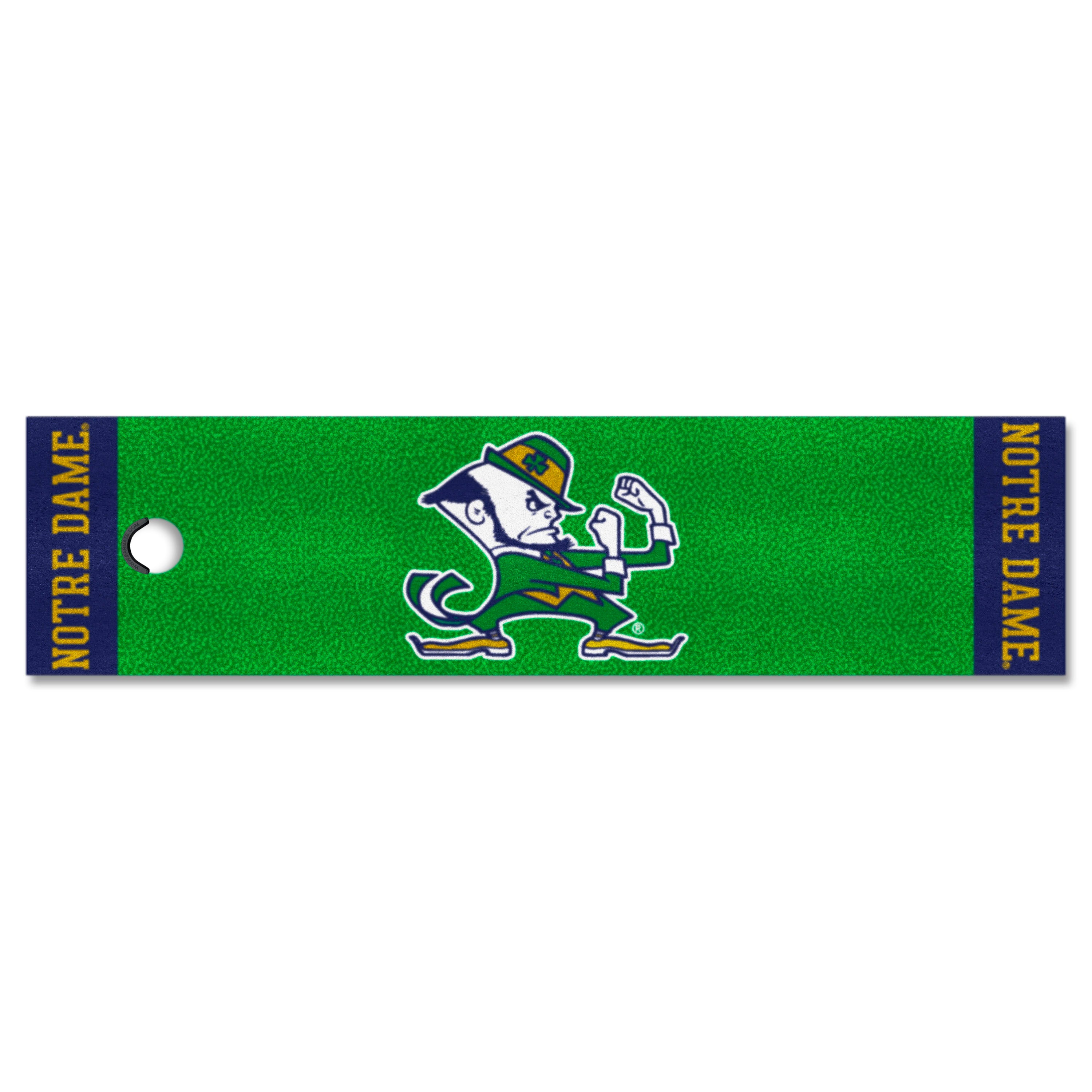 Notre Dame Fighting Irish Putting Green Mat - 1.5ft. x 6ft., Leprechaun