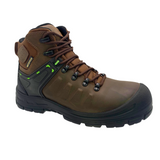 AdTec Men's 6" Brown waterproof composite safety toe leather work boot AdTec