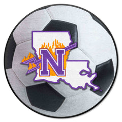 Northwestern State Demons Soccer Ball Rug - 27in. Diameter