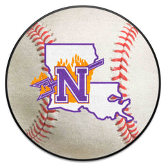 Northwestern State Demons Baseball Rug - 27in. Diameter