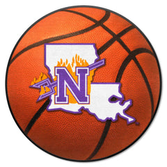 Northwestern State Demons Basketball Rug - 27in. Diameter